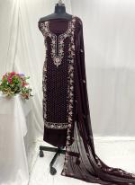 Georgette Wine Festival Wear Hand Work Salwaar Suit